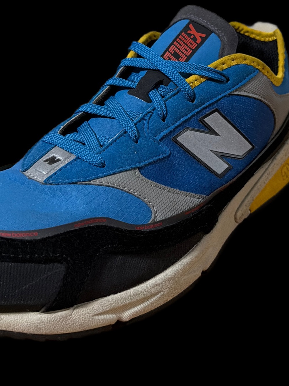 New Balance X-RACER Men’s size 10.5 Blue & Yellow Runners GUC - Picture 12 of 13
